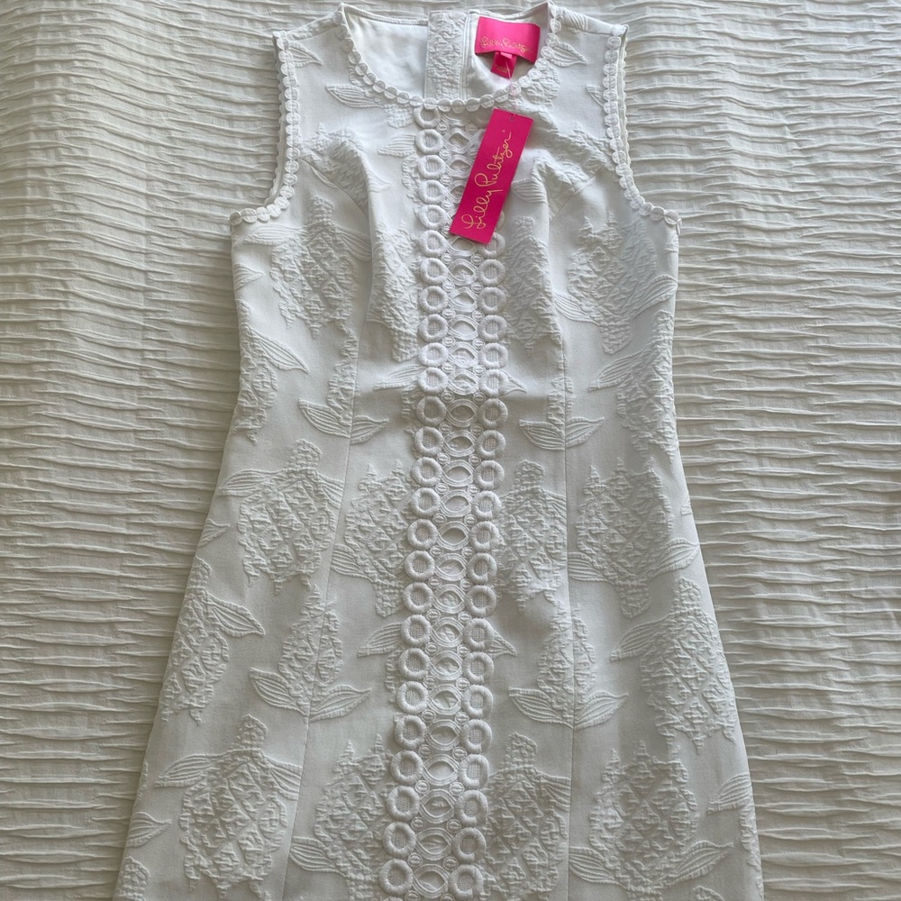 Lilly Pulitzer White Shift Dress. NWT